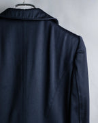 "GUCCI" Shawl collar glossy black jacket