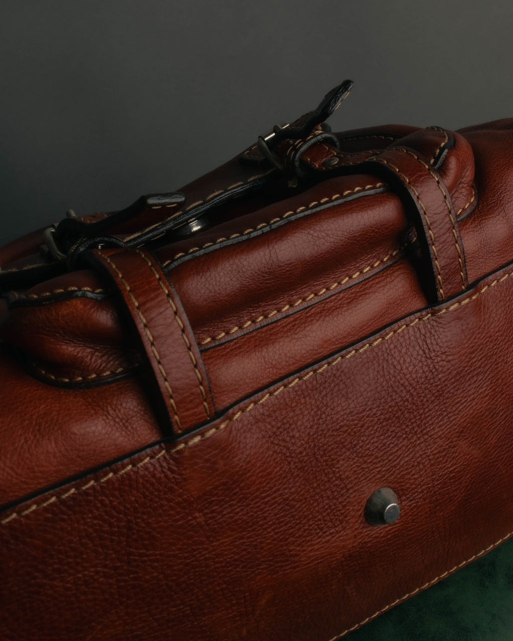 "Chloé" 00's Cognac leather top handle bag