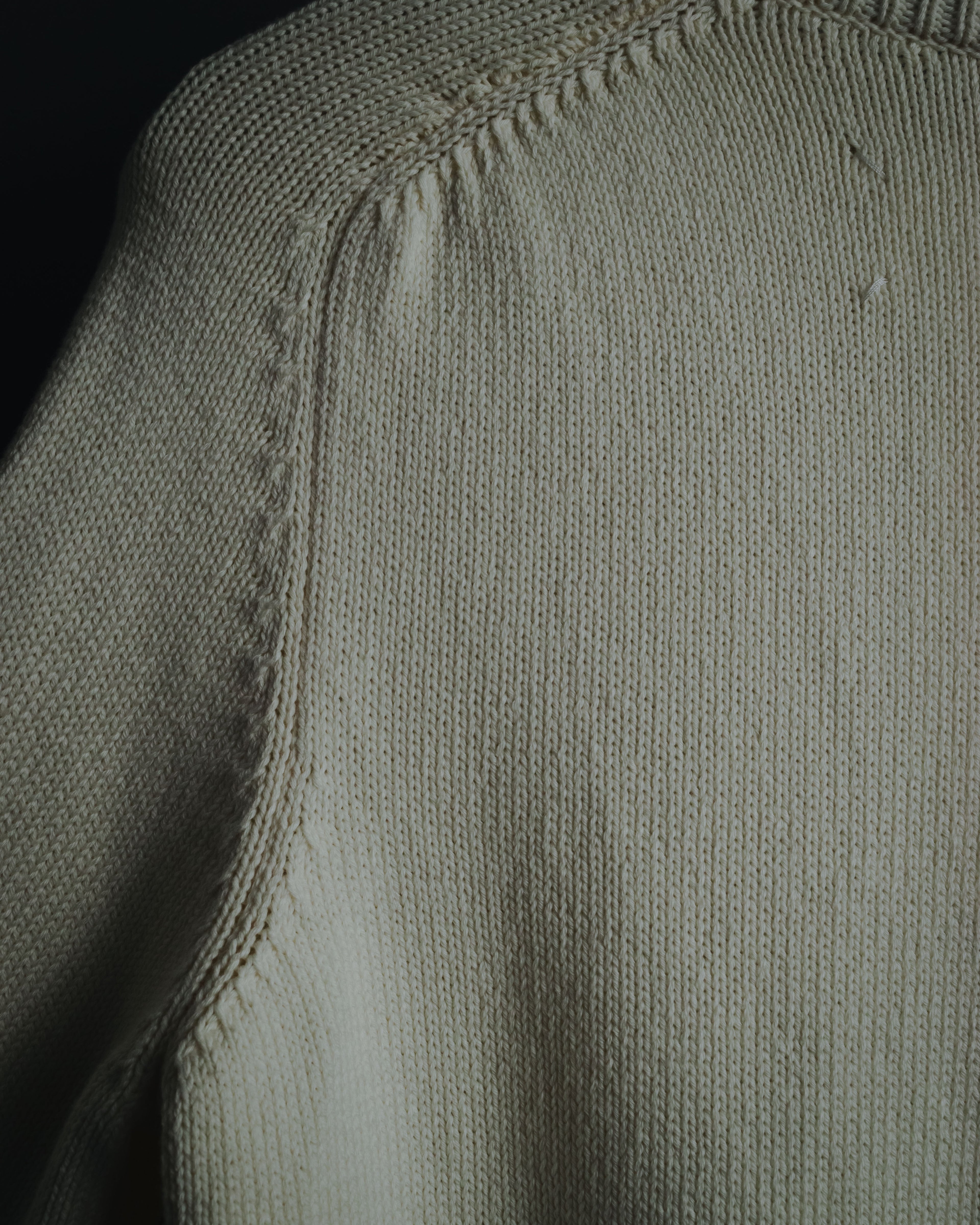 "Maison Margiela" 2022SS Destroyed rib-knit sweater