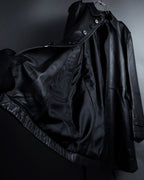 "DURBAN" Double zipper sheepskin leather coat