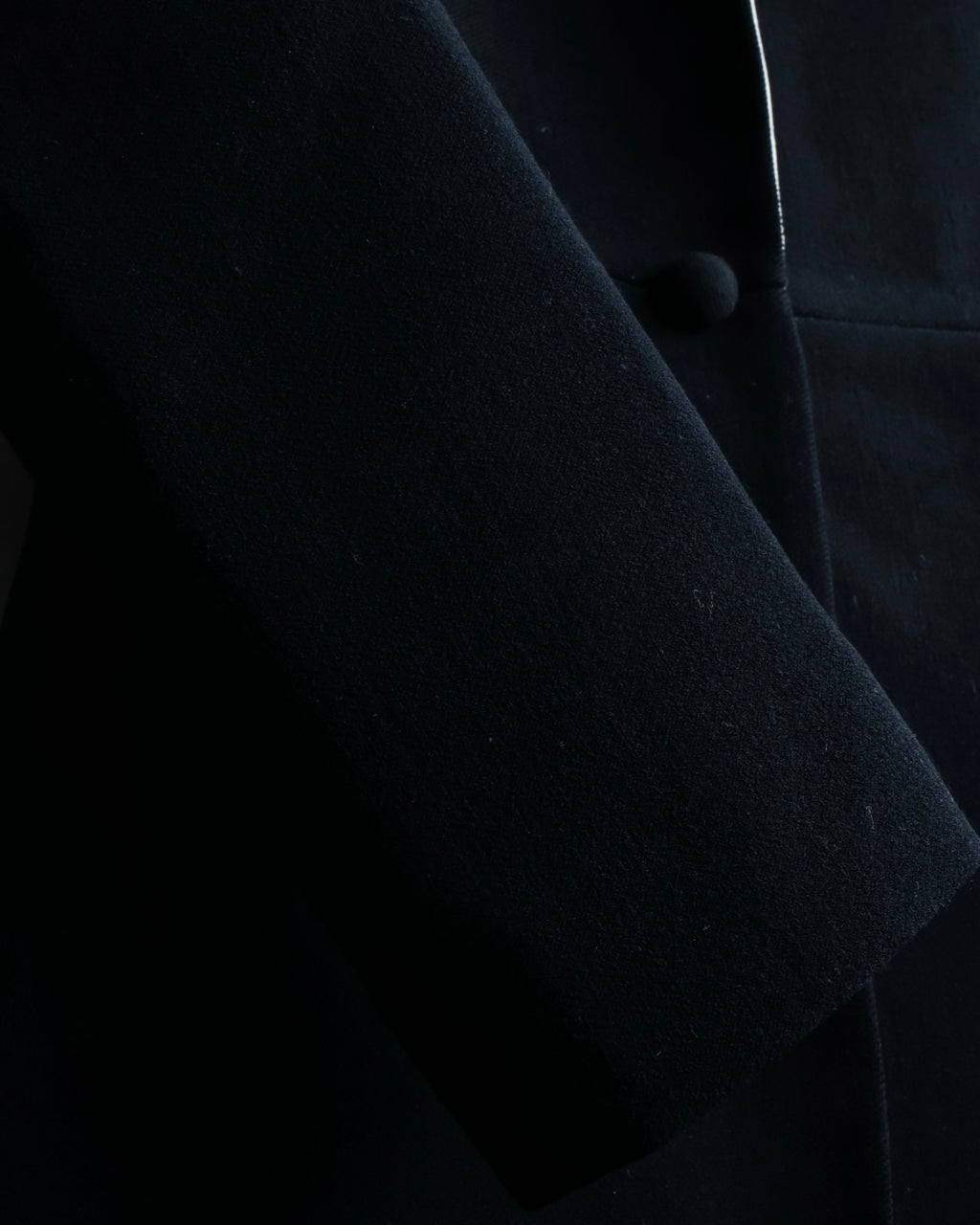 "GIANNI VERSACE couture" Collarless Luxury Wool Long Coat