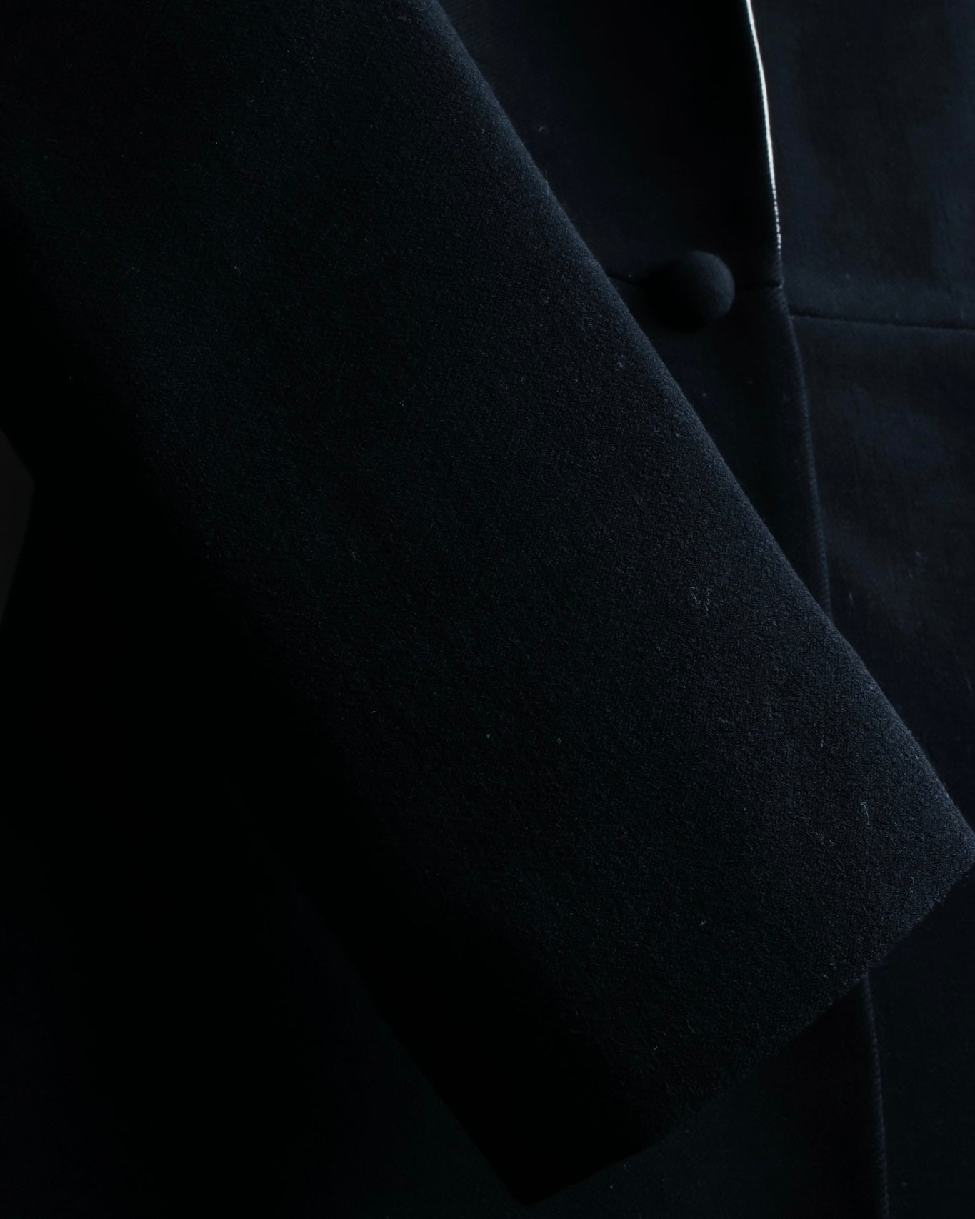 "GIANNI VERSACE couture" Collarless Luxury Wool Long Coat