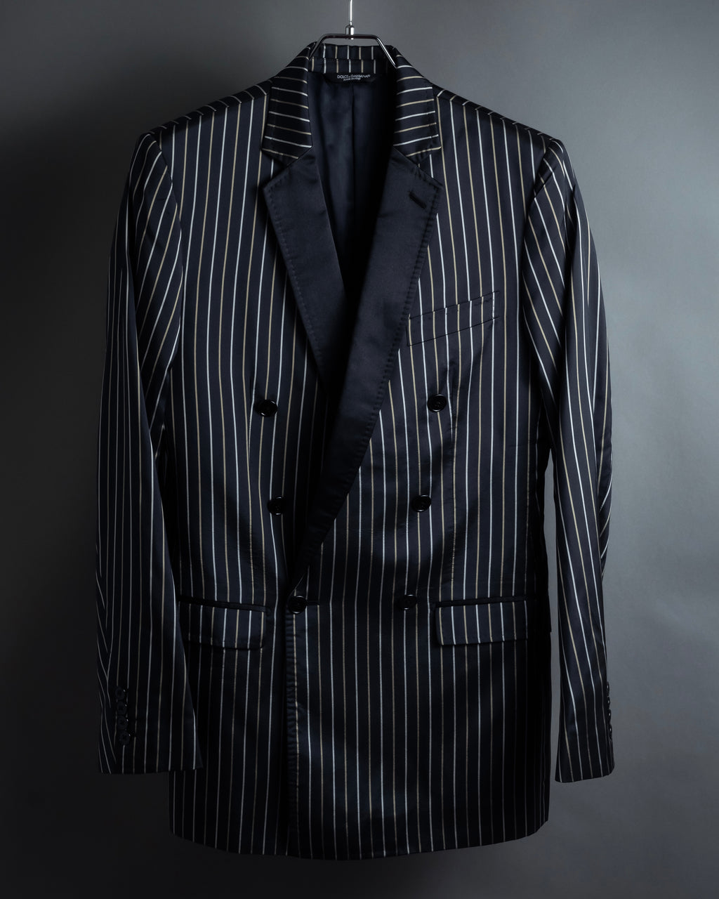 "Dolce & Gabbana" Silk design double-breasted tailored jacker