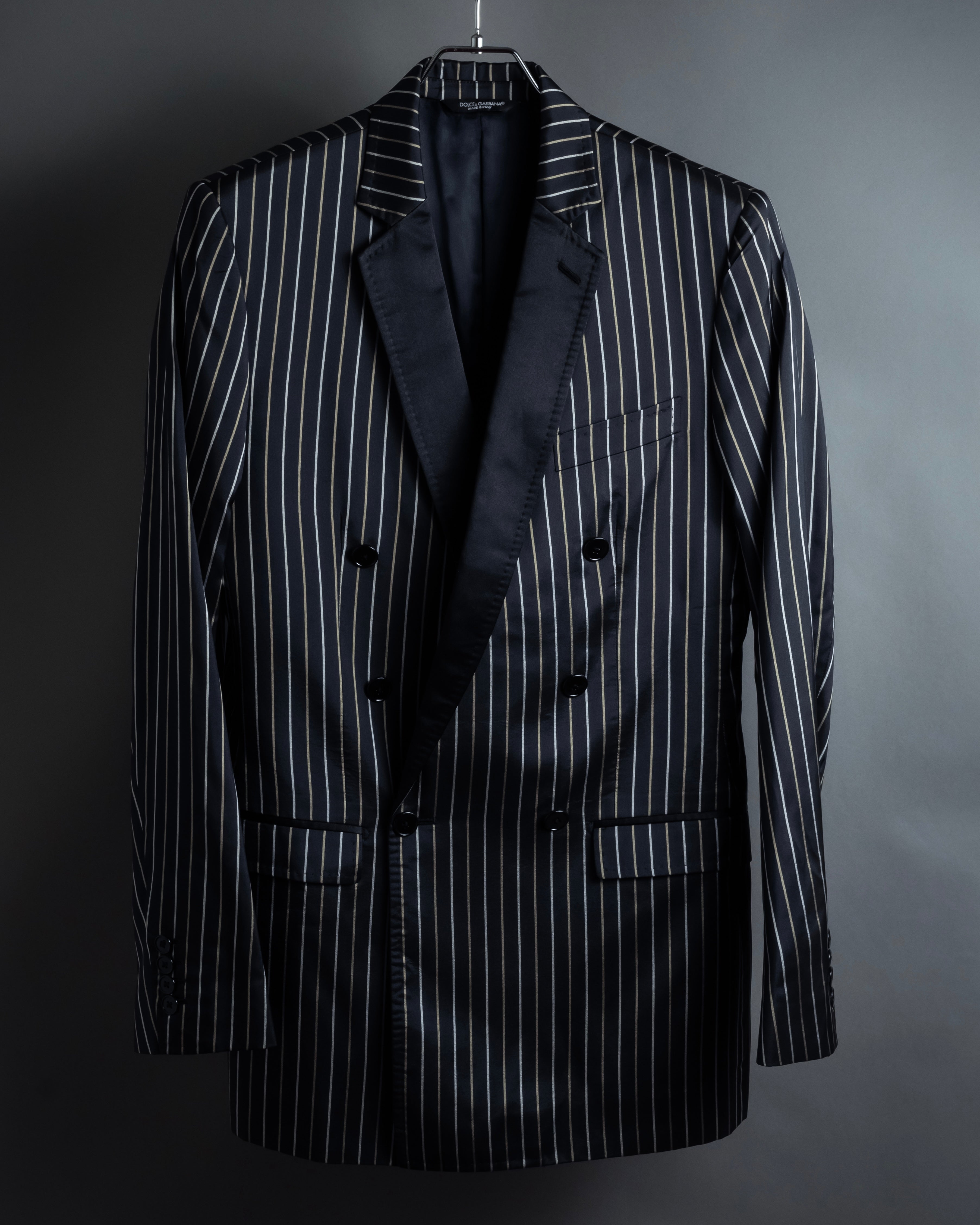 "Dolce & Gabbana" Silk design double-breasted tailored jacker