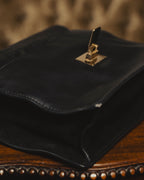 “Max Mara” Late 90’s-early 00’s exotic leather flap chain bag