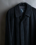 "BURBERRYS" Vintage stand collar concealed long coat