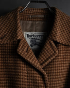 "Burberrys" 80’s-90’s Belted tweed check coat
