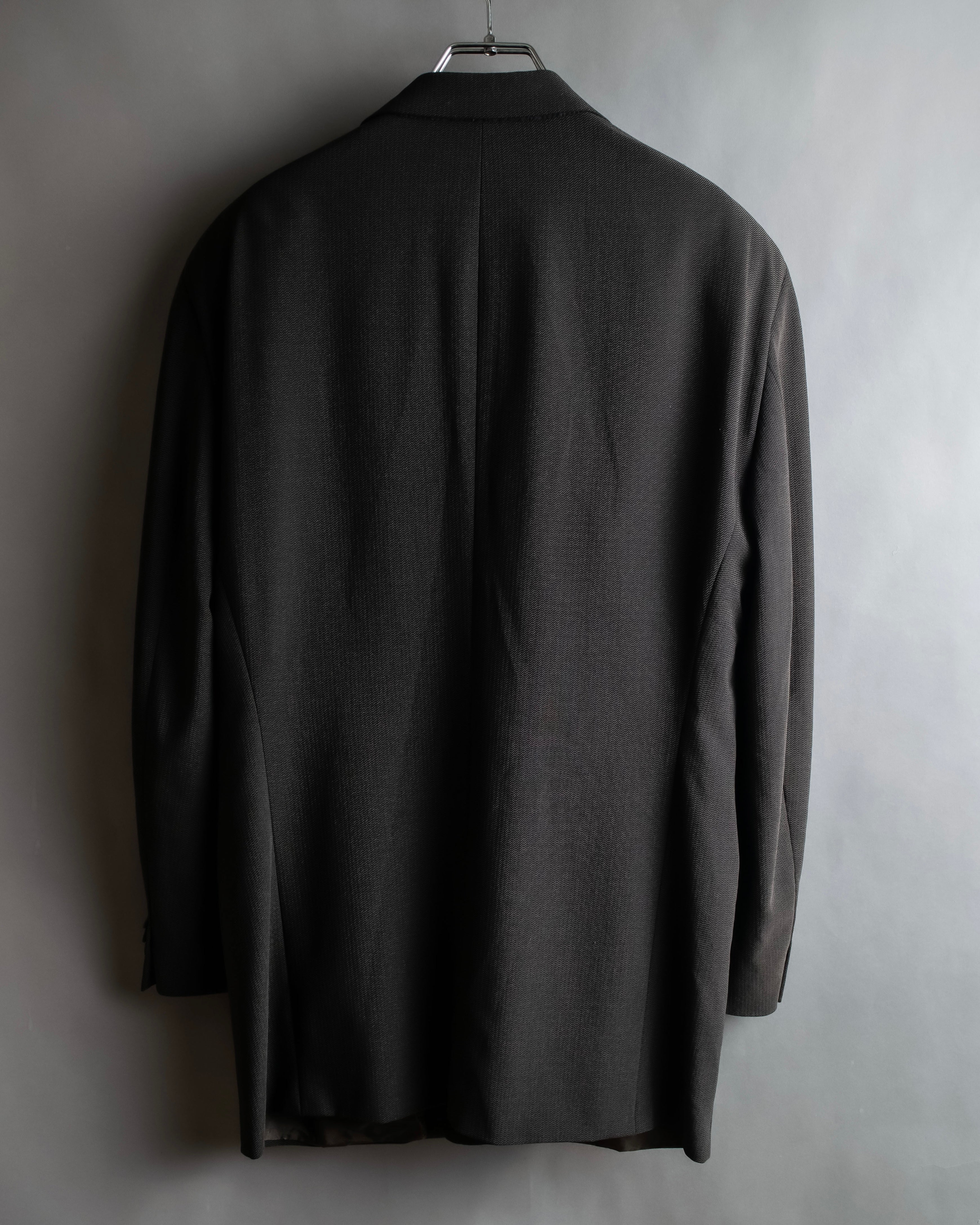 "GIORGIO ARMANI" 90's Oversized brown tailored jacket