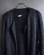 "Y's" 17AW Brushed wool super long knit cardigan