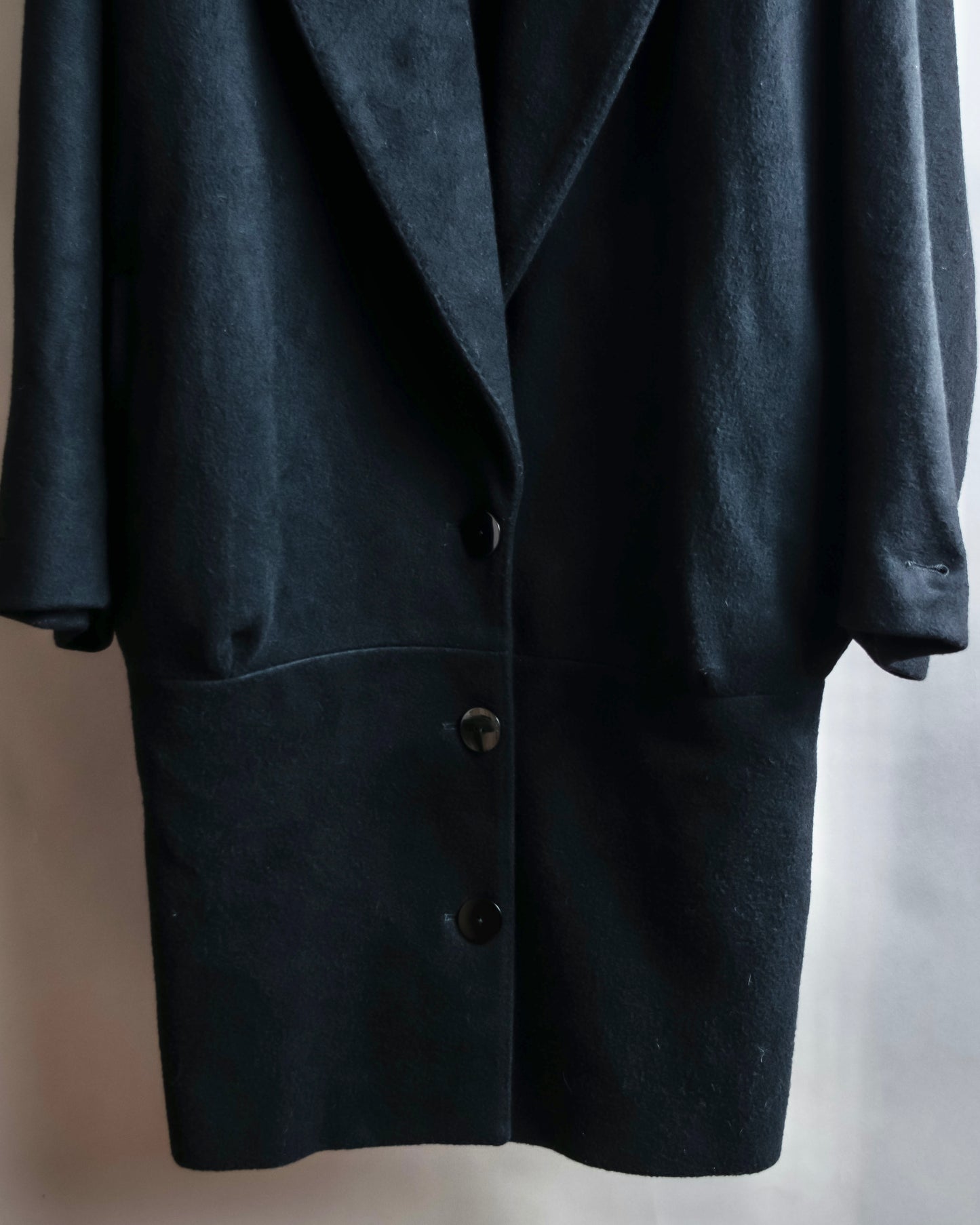 "STELLA McCARTNEY" Cashmere blend peak lapel tailored coat