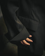 –SPECIAL– "Yohji Yamamoto" 98AW Sculptural asymmetric draped wool jacket