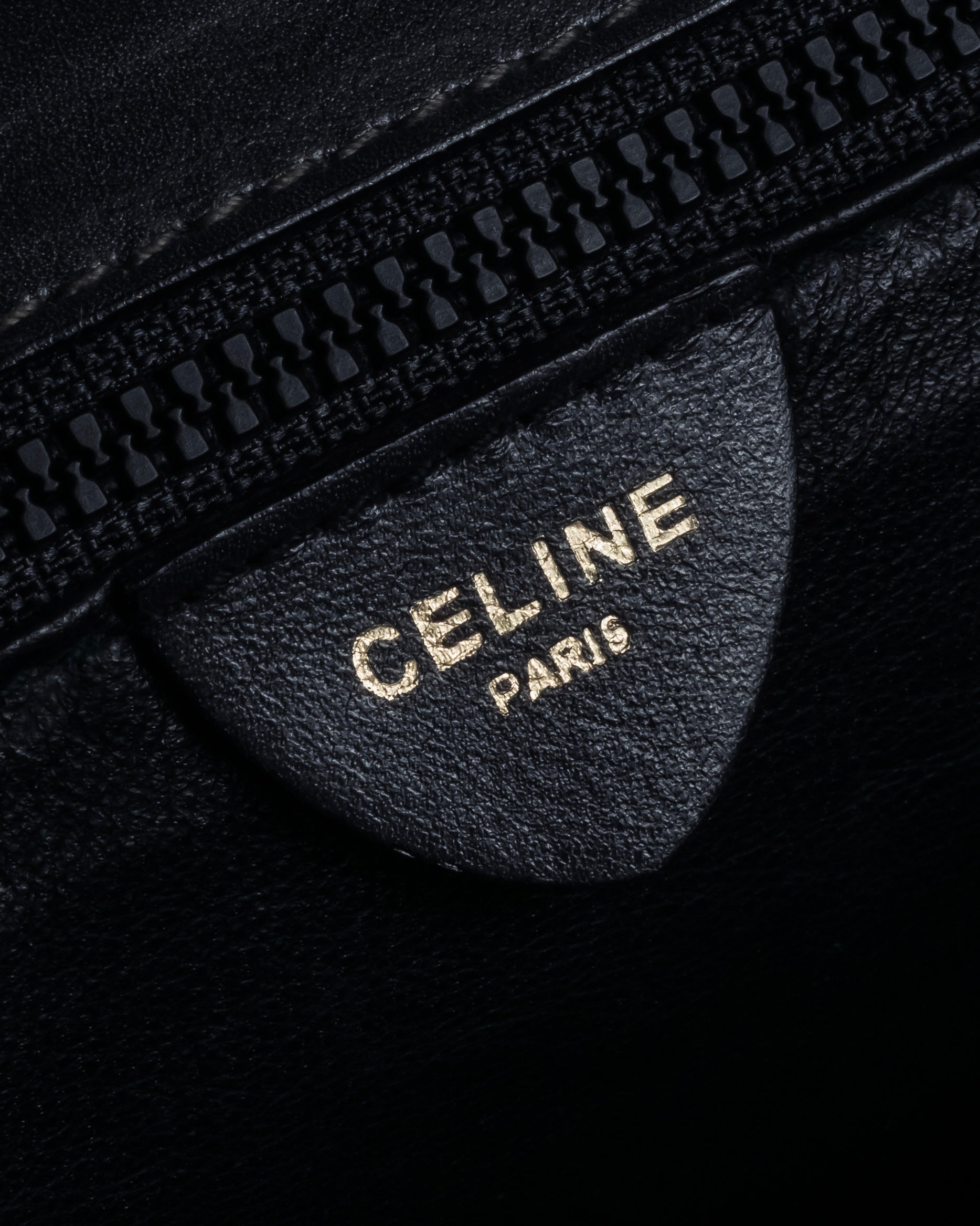 "CELINE" Losange design suede combination bag