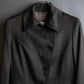 "Max Mara" Diagonal front button design stand collar jacket