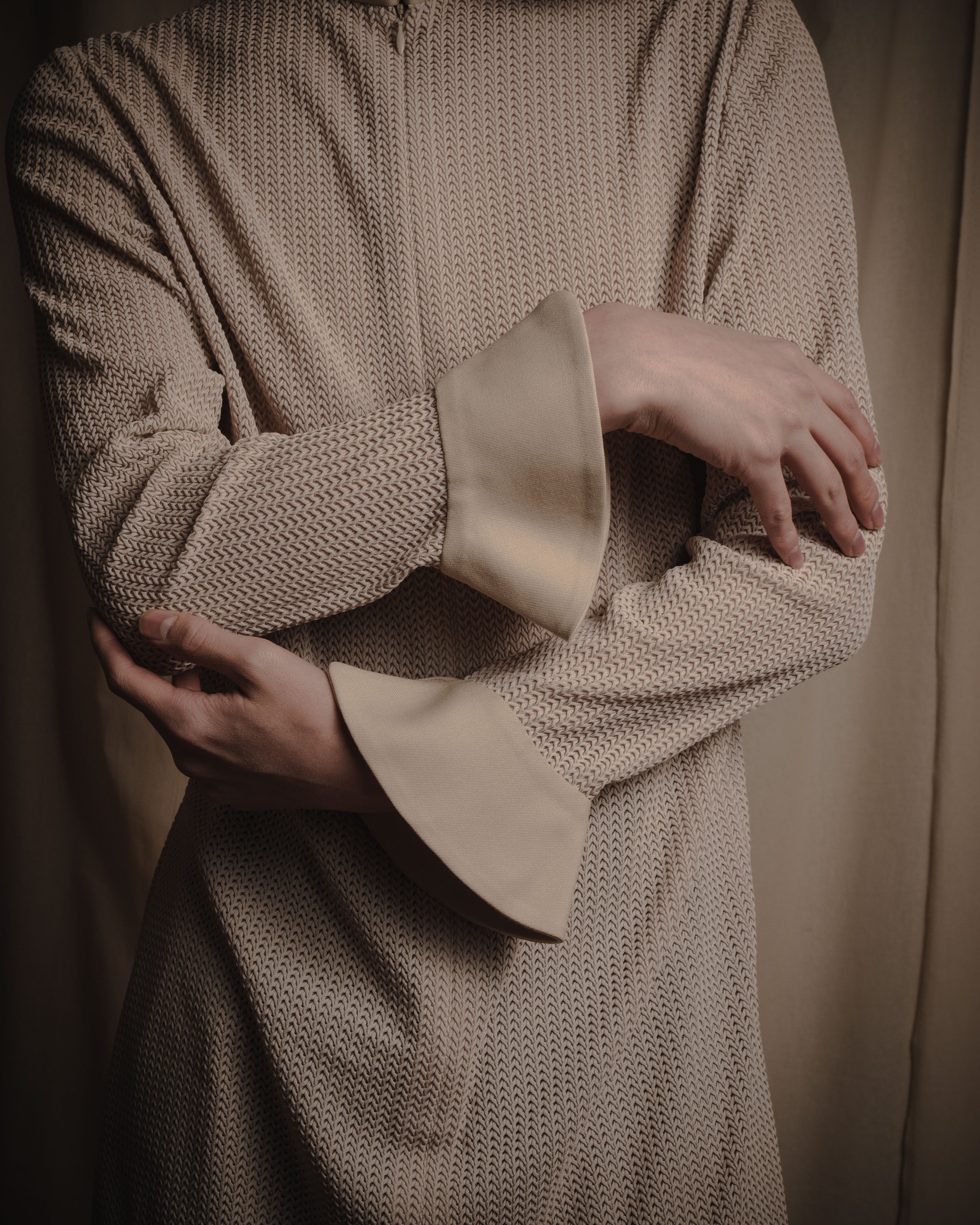 "Christian Dior" 90’s sculptural mesh-knit tunic