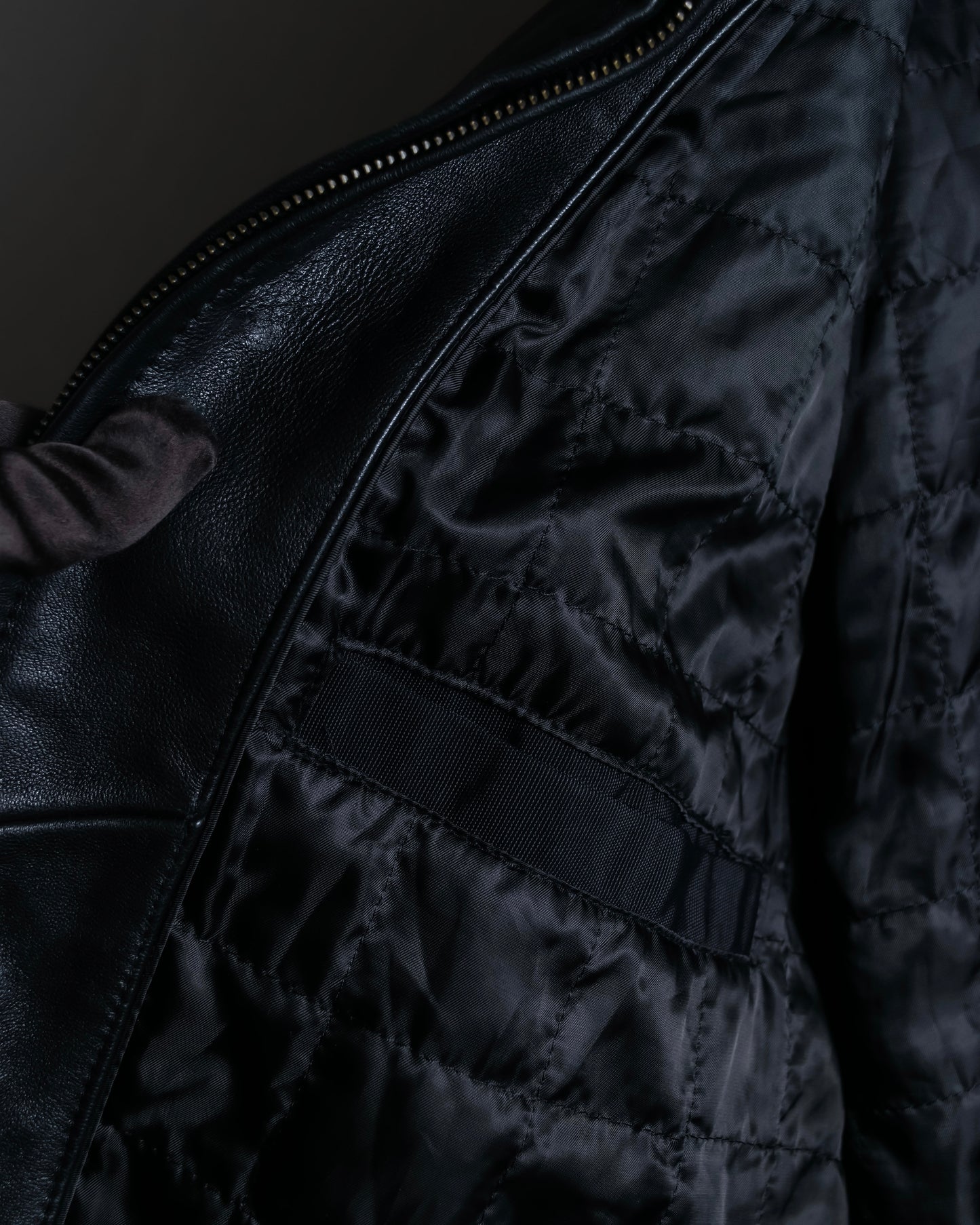 "M. JULIAN" High quality leather single riders blouson