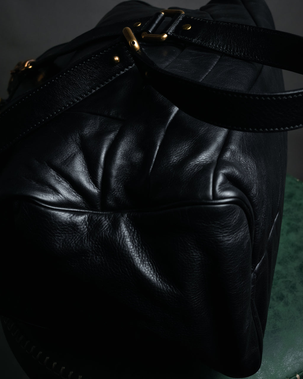 –SPECIAL– “DOLCE & GABBANA” 00’s-10’s Miss orient padlock leather satchel