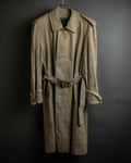 "BURBERRYS" Military detail single front stand collar coat