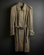 "BURBERRYS" Military detail single front stand collar coat