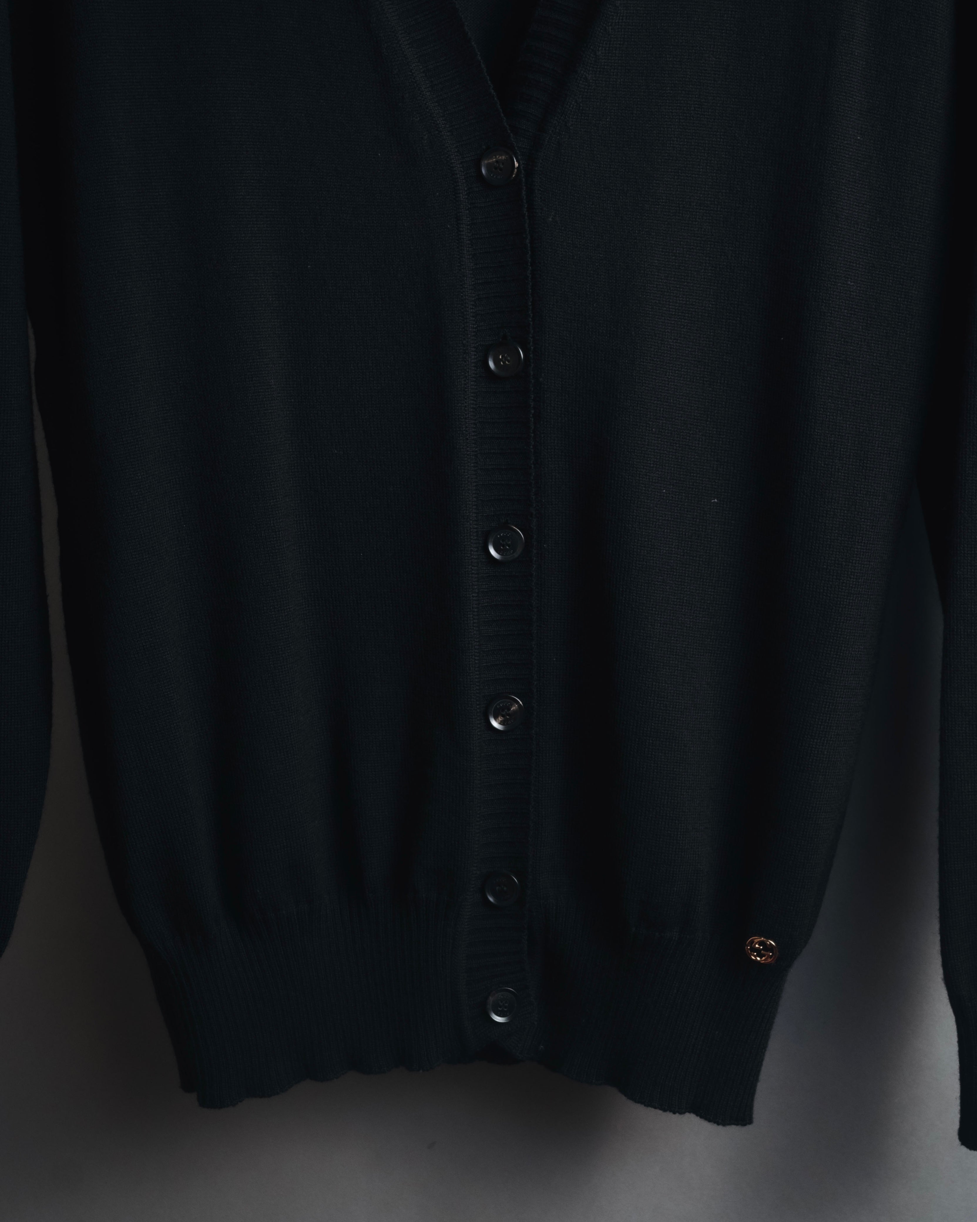 "GUCCI" Michele-era refined emblem cardigan