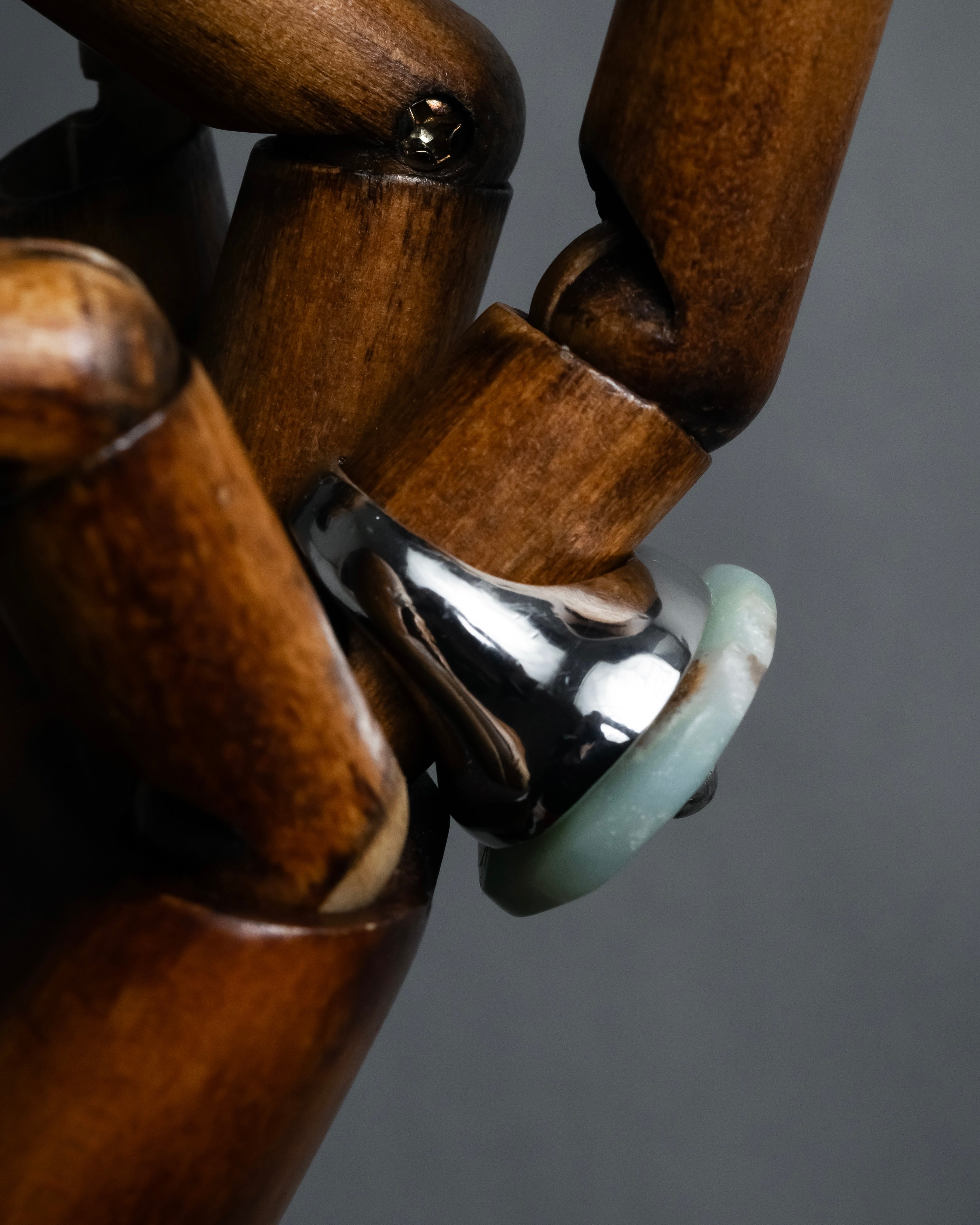 -MOOD Christmas Collection-
 "Dior" John Galliano design logo engraved cocktail ring