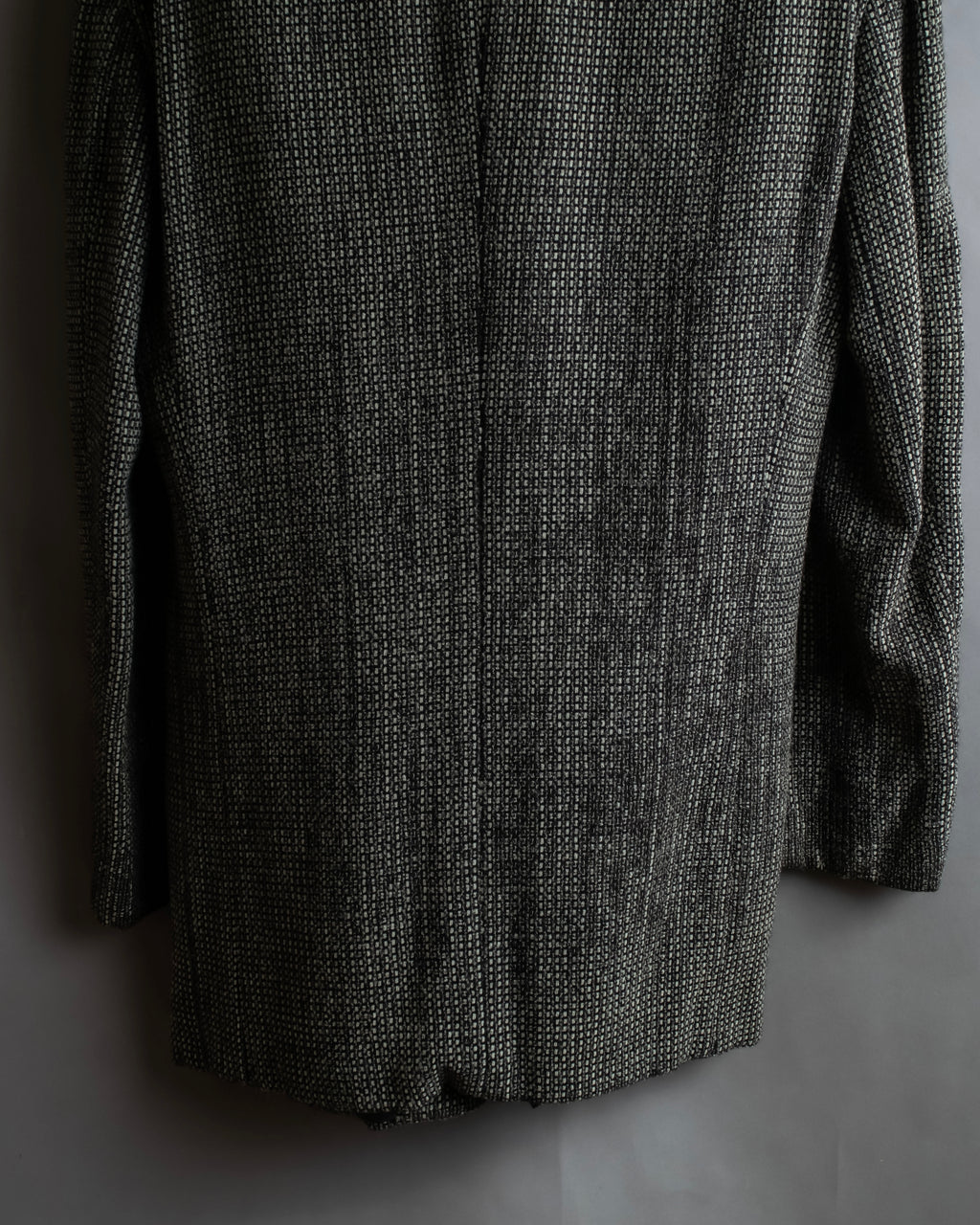 "GIORGIO ARMANI" Greige mix checkered pattern tailored jacket