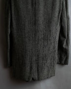 "GIORGIO ARMANI" Greige mix checkered pattern tailored jacket