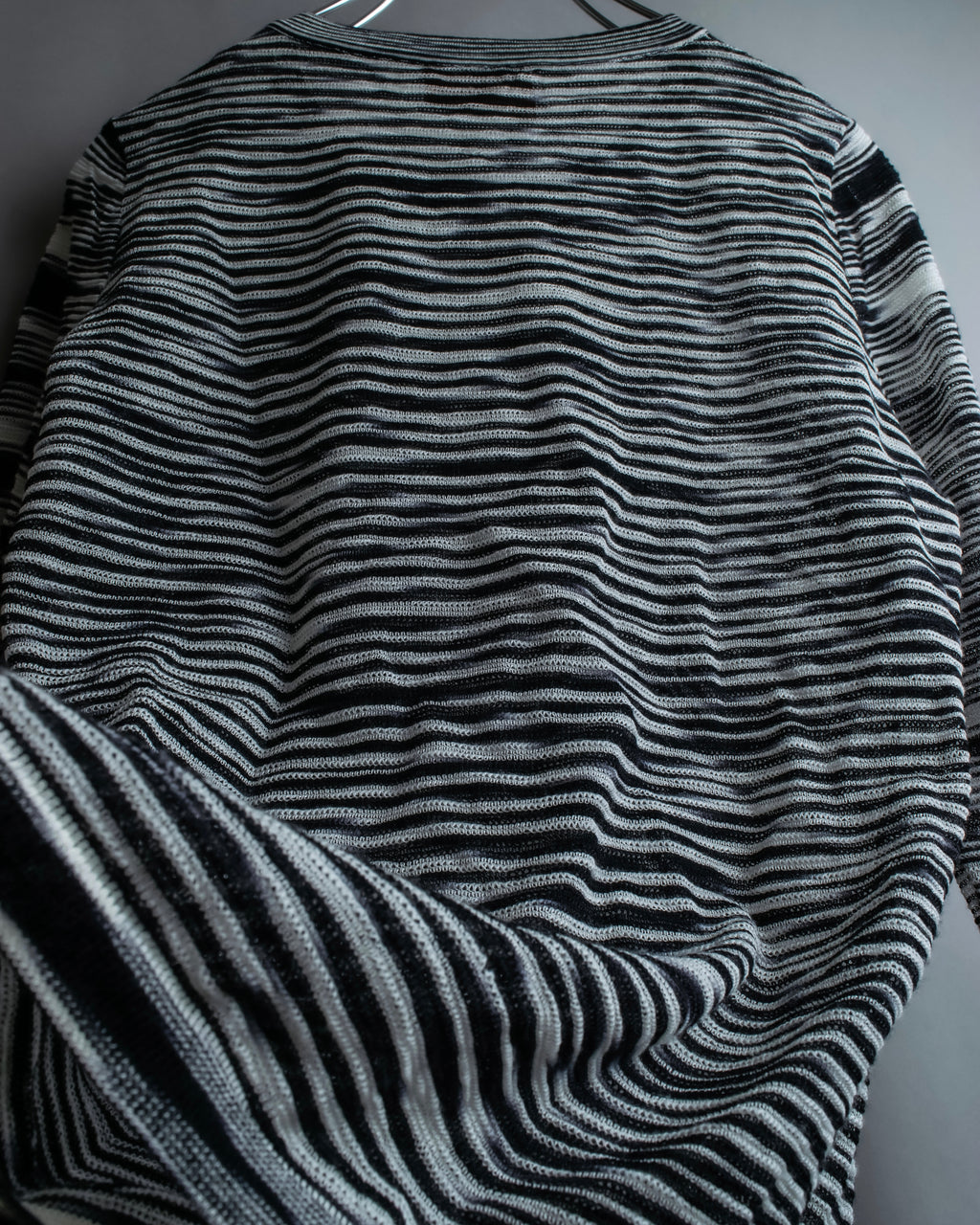 "MISSONI" Multi border pattern box silhouette knit