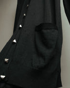 "Hermès" 90's-00's Medor button wool knit cardigan