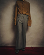 -SPECIAL- “CHANEL” 05AWmicro houndstooth tweed wide trousers