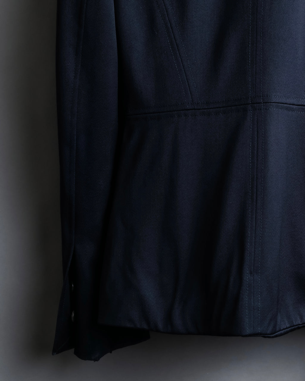 "GUCCI" Shawl collar glossy black jacket