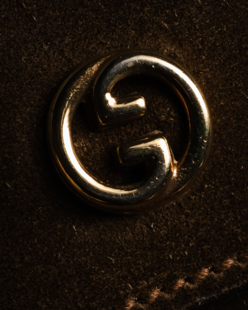 "GUCCI" 60’s-70’s suede and leather shoulder bag