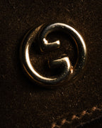 "GUCCI" 60’s-70’s suede and leather shoulder bag