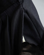 "YVES SAINT LAURENT" Classical tailoring shadow stripe pattern set up