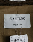 "SPORTSMAX" Carving flap design mid-length coat