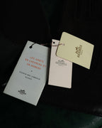 “HERMÈS” 2010’s bi material lambskin silk lined gloves