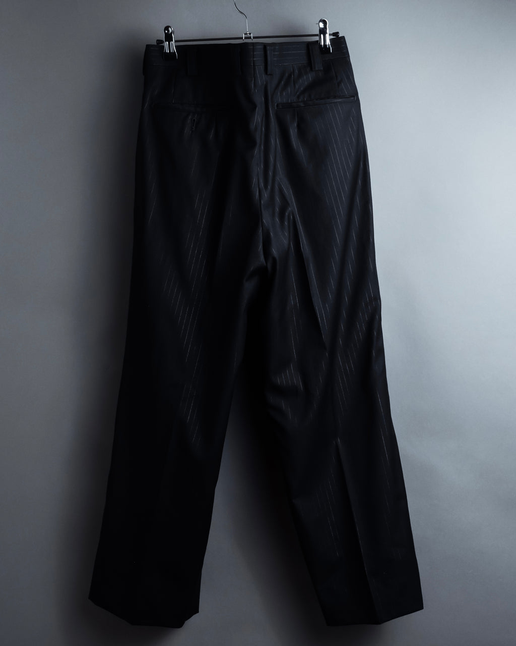 "BALENCIAGA" Chalk stripe pattern long silhouette set up