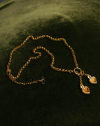 "Christian Dior" 80's-90's Romantic heart charm necklace