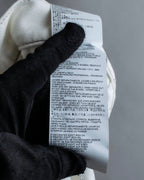 "MAISON MARGIELA" 21SS Washed raw cut flared cropped denim pants