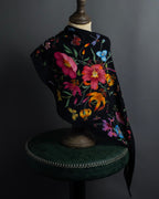 "GUCCI" Flower＆insect motif silk scarf