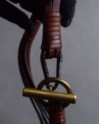 "CELINE" Bundled wrap leather layered belt