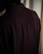 "JEAN PAUL GAULTIER" Draping form burgundy shirt