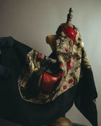"Christian Dior" 80's-90's Floral paisley patterned large scarf