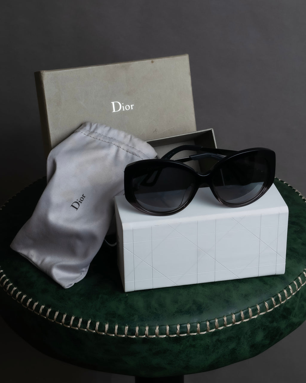 "Christian Dior" Cat eye frame black acetate sunglasses