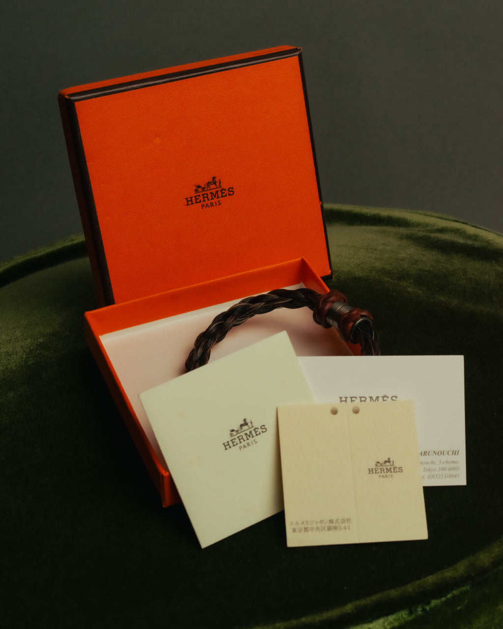“HERMÈS” 00’s-10’s Crin de cheval horsehair bracelet
