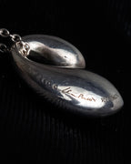 "Tiffany&Co" Elsa Peretti double teardrop motif pendant