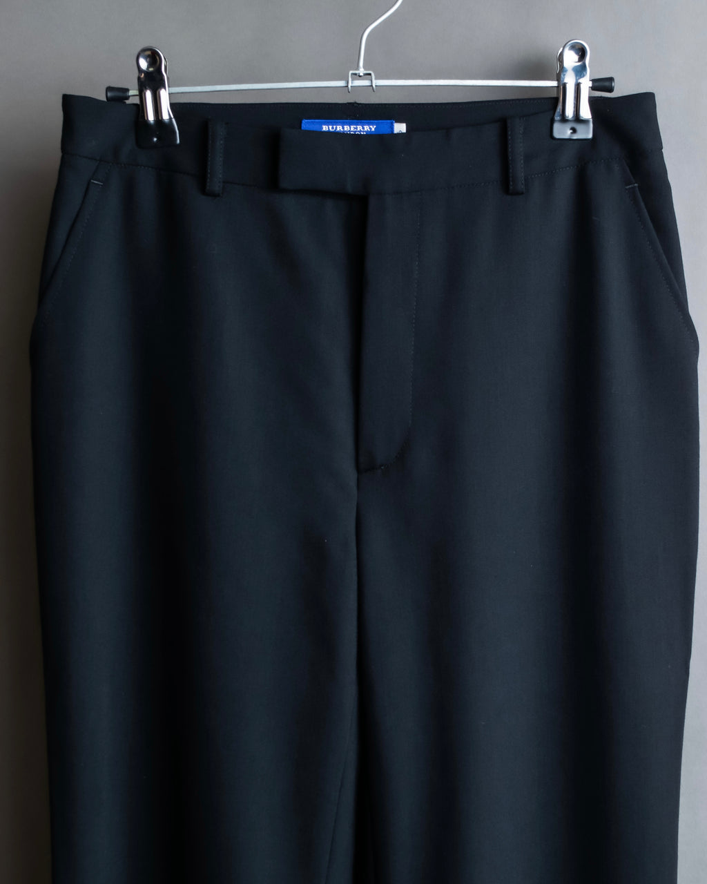"BURBERRY Blue Label"  100% wool slightly flared silhouette slacks