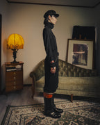 -SPECIAL- “HERMÈS” 00’s Jean Paul Gaultier era belted four-zip long cardigan