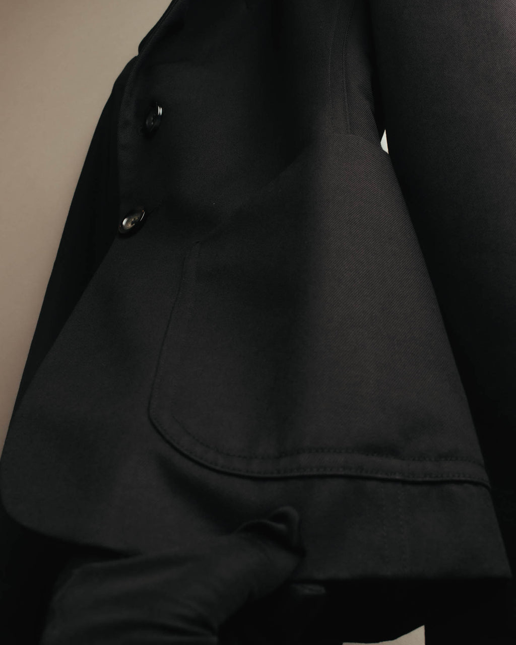 "GR 816" 90's Minimal black tailored blazer