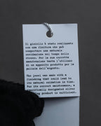 "MAISON MARGIELA" Numbered logo engraved hexagonal silver ring