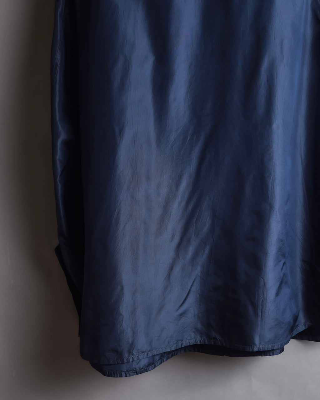 "LOEWE" 90's-00's Fly front silk shirt